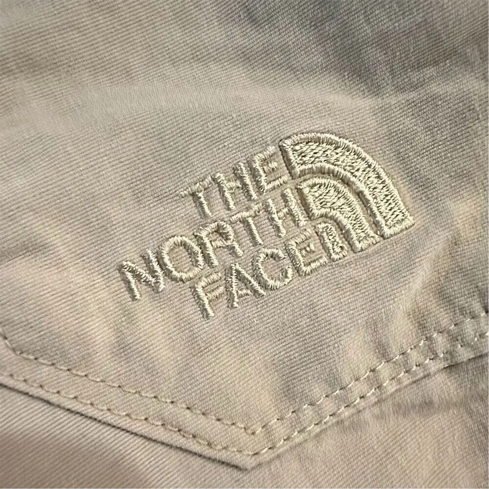 The North Face Men's Cargo‎ Shorts Khaki Size L Casual side Elastic in Waistband